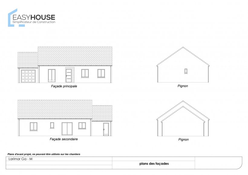 Plan de la maison Larimar M, surface 88.00 m² au prix de 149 000€ (image 2)