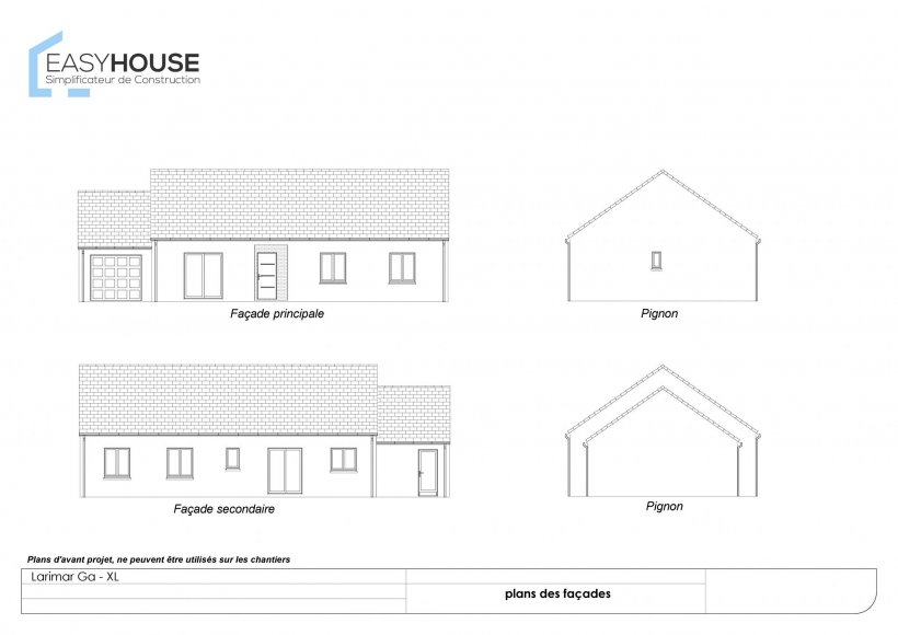 Plan de la maison Larimar XL, surface 101.00 m² au prix de 162 000€ (image 2)
