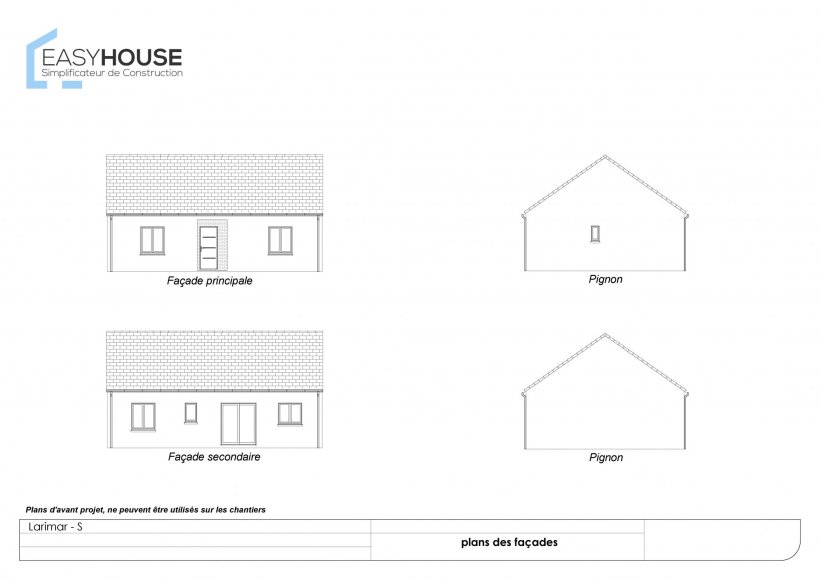 Plan de la maison Larimar S, surface 73.00 m² au prix de 118 000€ (image 2)