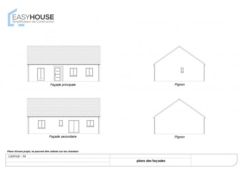 Plan de la maison Larimar M, surface 88.00 m² au prix de 132 000€ (image 2)