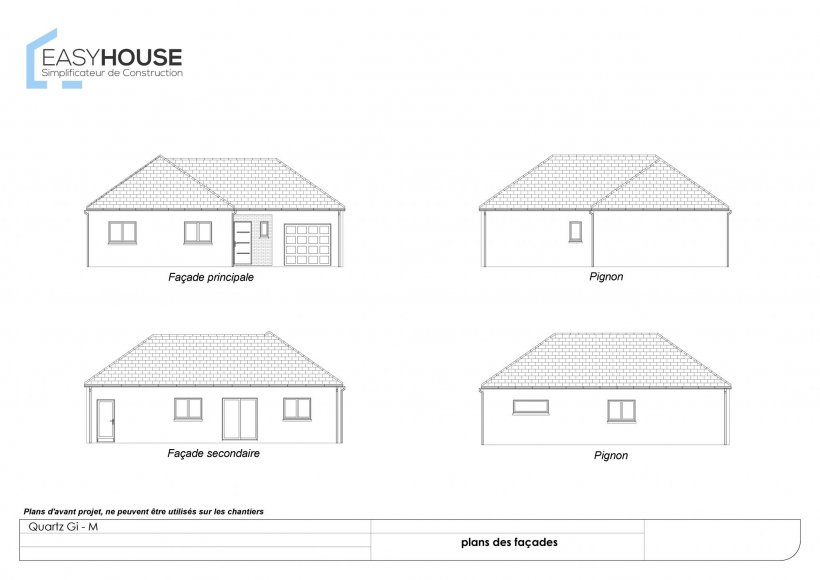 Plan de la maison Quartz M, surface 89.00 m² au prix de 157 000€ (image 1)