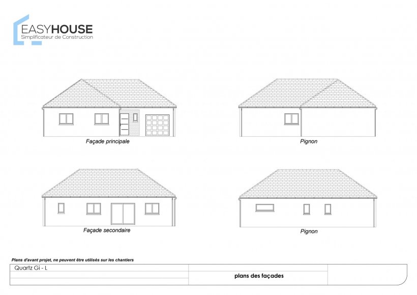 Plan de la maison Quartz L, surface 105.00 m² au prix de 173 000€ (image 2)
