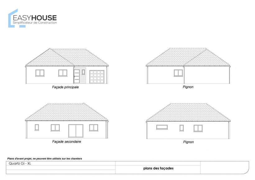 Plan de la maison Quartz XL, surface 107.00 m² au prix de 172 000€ (image 2)