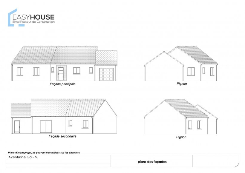 Plan de la maison Aventurine M, surface 90.00 m² au prix de 158 000€ (image 2)