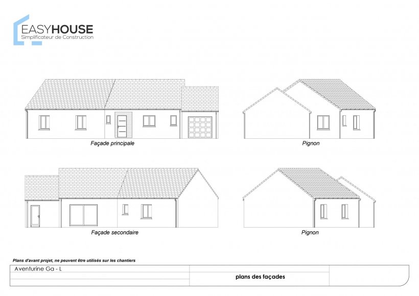 Plan de la maison Aventurine L, surface 100.00 m² au prix de 171 000€ (image 2)