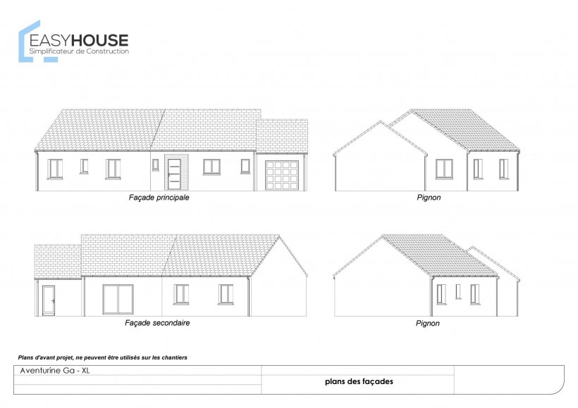 Plan de la maison Aventurine XL, surface 103.00 m² au prix de 171 000€ (image 2)