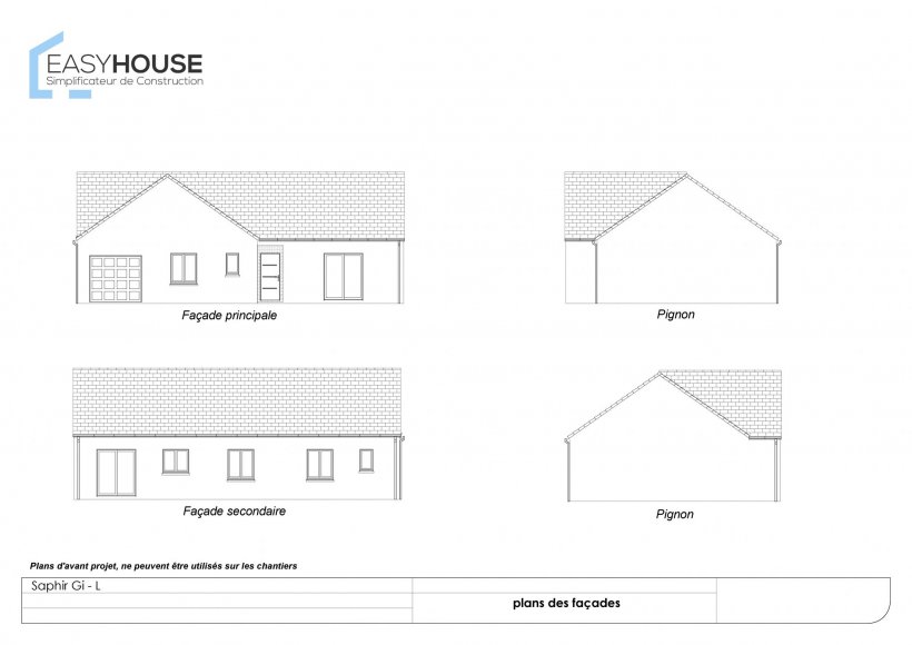 Plan de la maison Saphir L, surface 100.00 m² au prix de 159 000€ (image 2)