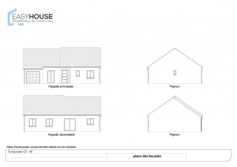 Plan de la maison Turquoise M, surface 90.00 m² au prix de 144 000€ (image 2)